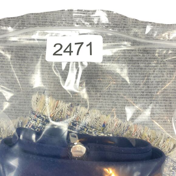 J.CREW Mini Skirt Womens Size 6 Multicolor Tweed Lined Fringed Raw Hem Back Zip - Picture 13 of 13